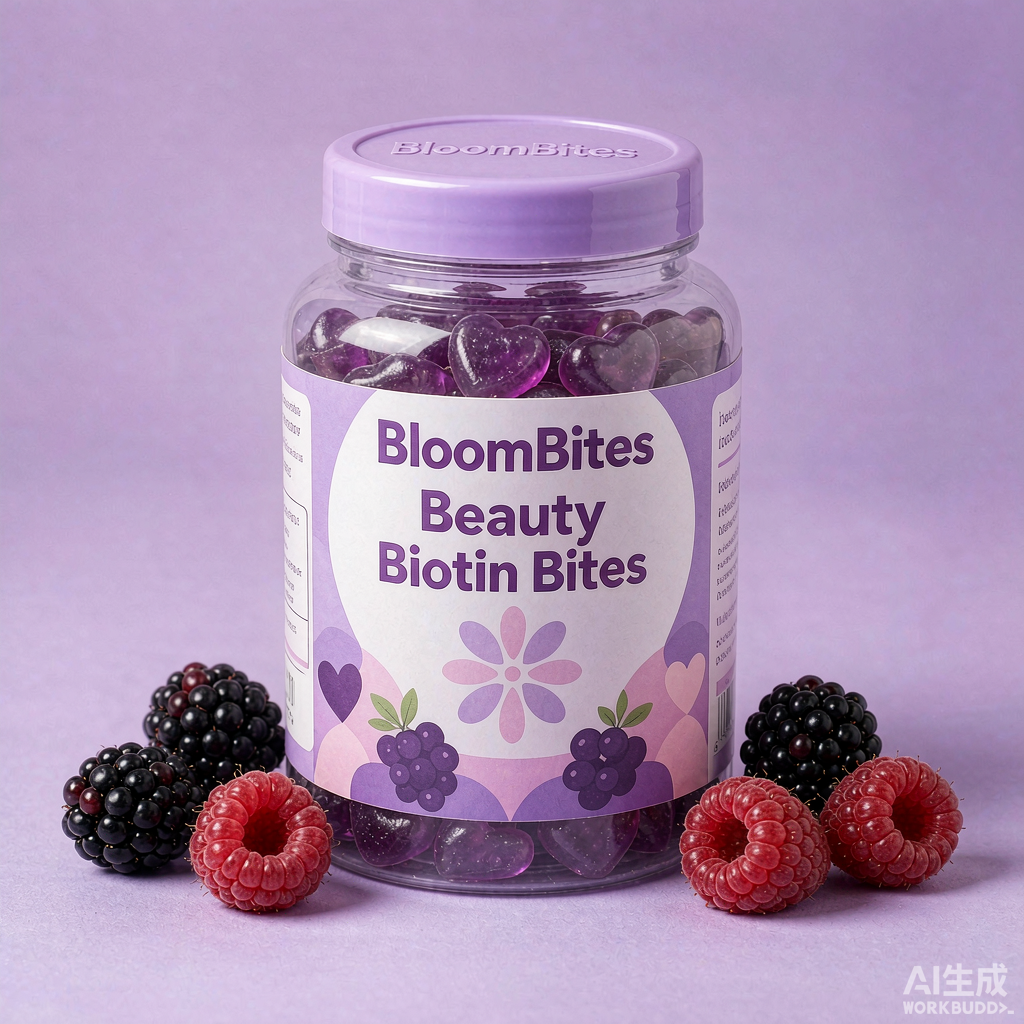 Beauty Biotin concept jar